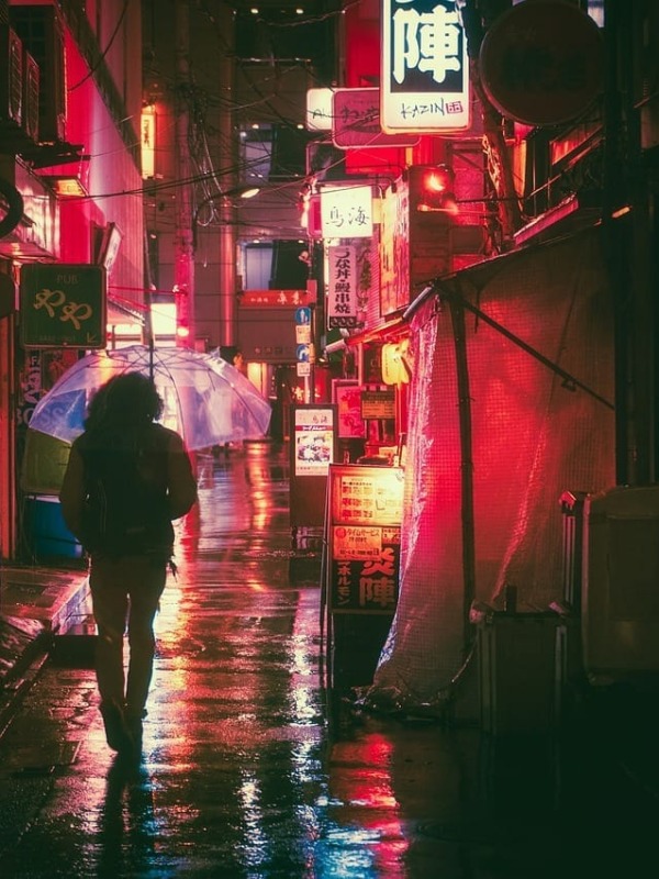 une rue au japon